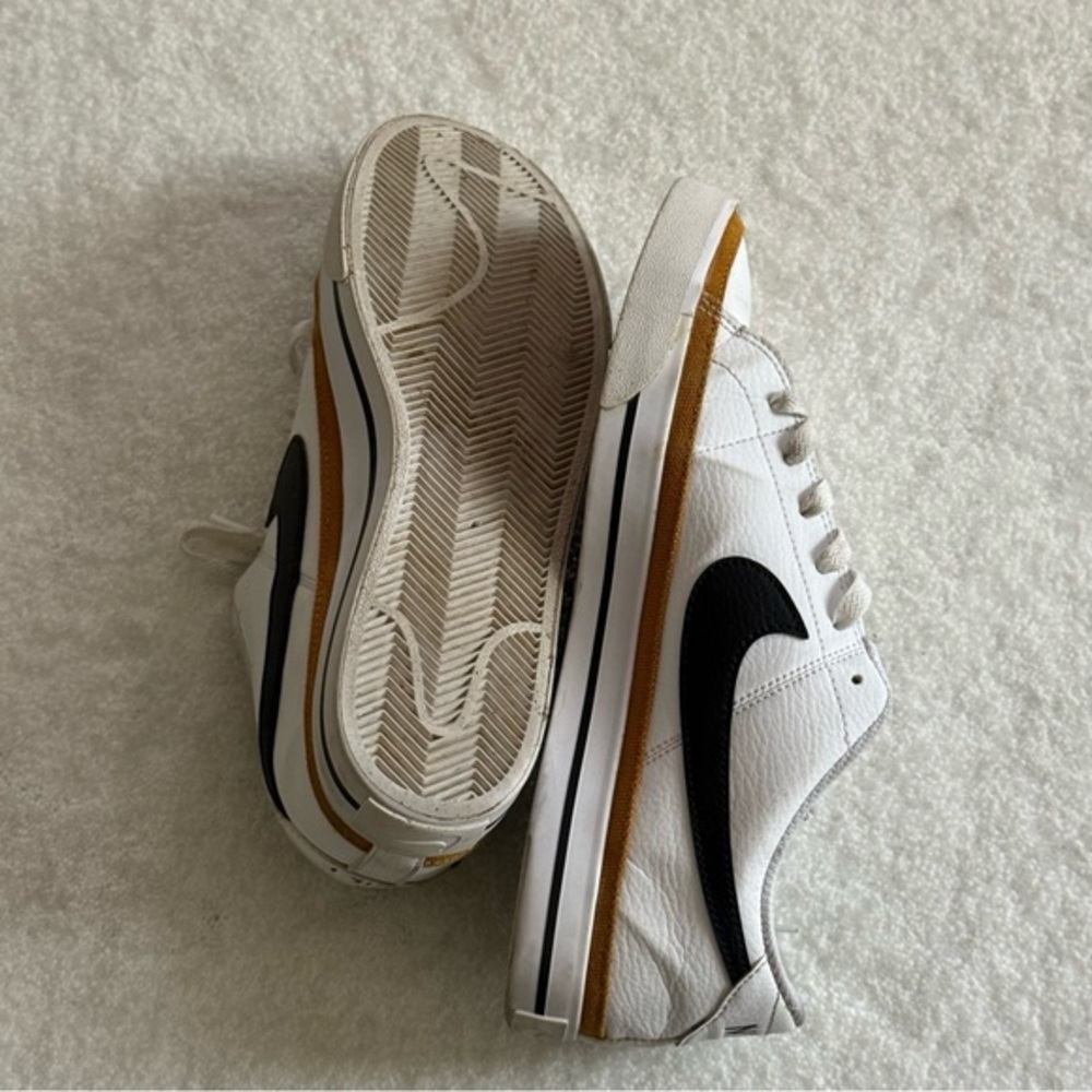 Nike Court Legacy Sneakers White Black Low Top Women’s Size 9.5 Streetwear - Picture 11 of 14